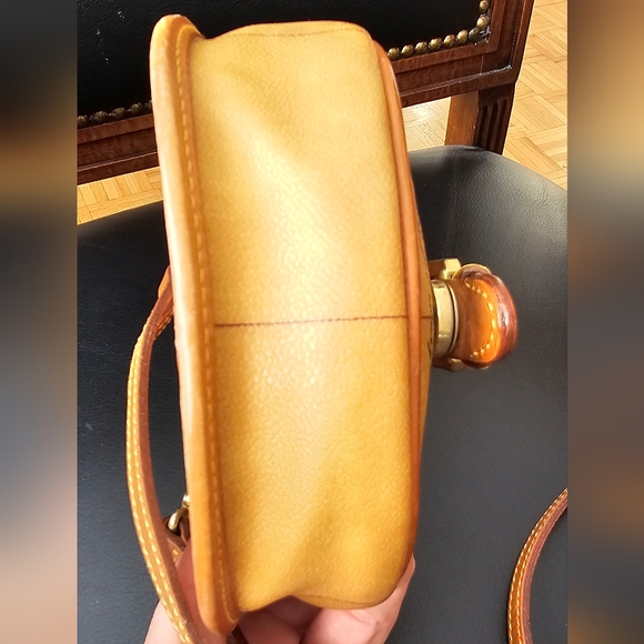 Alviero Martini 1A Classe Geo Print Brown Leather Crossbody Purse B-5 - Picture 8 of 13